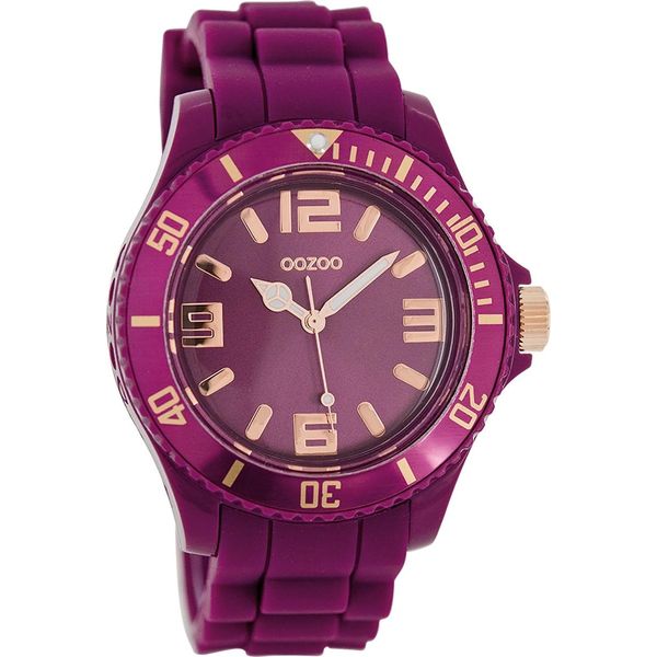 Oozoo Orologio Da Polso Viola Silicone Orologi Da Donna Analogico Al Quarzo UOC5045A-image