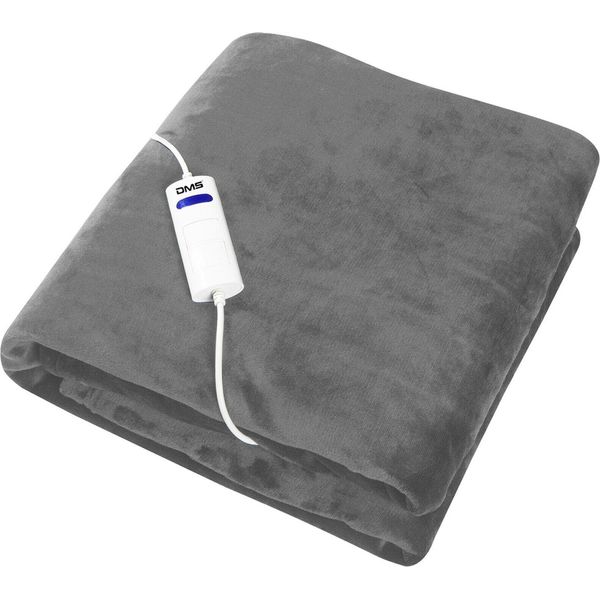 Coperta Riscaldante Sinnlein® Peluche 180 X 130 Cm Grigio SÜD Gs | Coperta Riscaldante Elettrica Con Spegnimento Automatico | Coperta Accogliente | Funzione Timer | 9 Impostazioni Di Temperatura | Lavabile Fino A 40°C | Display Digitale-image