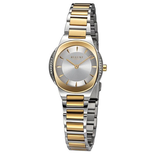 Orologio Da Donna Regent Bracciale In Metallo Orologio Da Polso Analogico Argento Oro URF1489-image