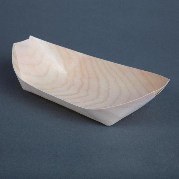 Barche Di Legno Biodegradabili Compostabili Fiesta 19 Cm (100 Pezzi)-image