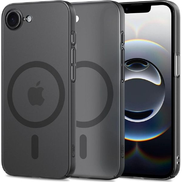 Tech-Protect Magslim Bumper Custodia Per Cellulare - Custodia Sottile Compatibile Con Iphone 16E (Se 4 2025) Nero-image