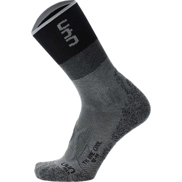 Uyn Damen Trekking Socken - Trekking One Cool Socks, Wandersocken, Logo Schwarz/Grau 39-40-image