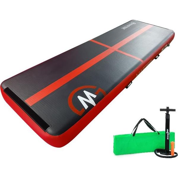 Tappetino Gonfiabile Airtrack Master 300 X 100 X 10 Cm - Nero - Rosso-image
