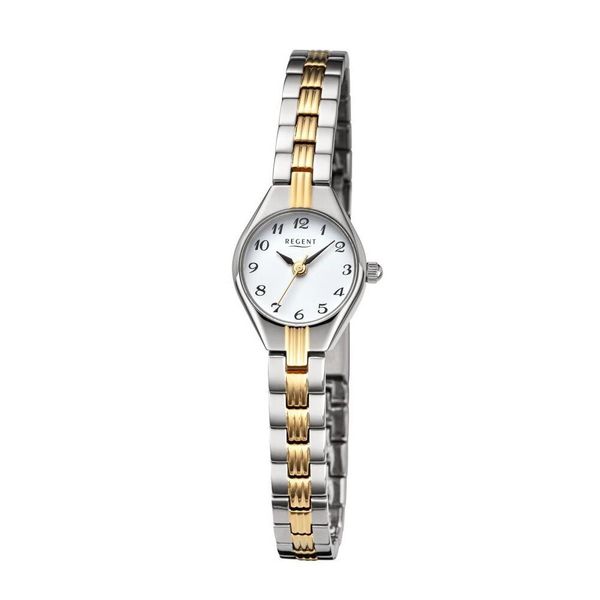 Orologio Da Donna Regent Bracciale In Metallo Orologio Da Polso Analogico Argento Oro URF1469-image