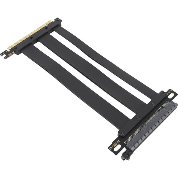 Cavo Riser Pcie 4.0 X16 Cavo Riser Pcie 4.0 X16 Ad Alta Velocità Flessibile Scheda Extension Port 180 Degree Adapter Gpu Riser Cable Per Pc 10Cm/3.9In-image