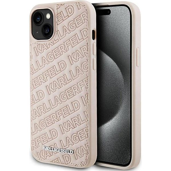 Karl Lagerfeld Klhcp15Mpqkpmp Custodia Rigida Per Iphone 15 Plus / 14 Plus 6.7 RóżOwy/Rosa Trapuntata Modello K-image