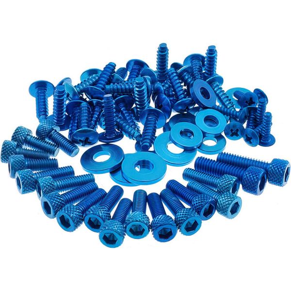 Kit Viti Carena STR8 Blu Anodizzato Yamaha Aerox Mbk Nitro-image
