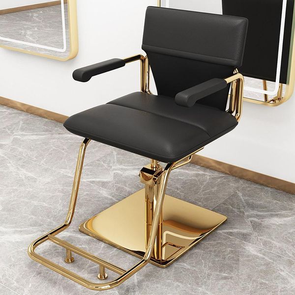 360Home Sedia Girevole Poltrona Poltrona Regolabile In Altezza Salone 360° Girevole Blackgold-image