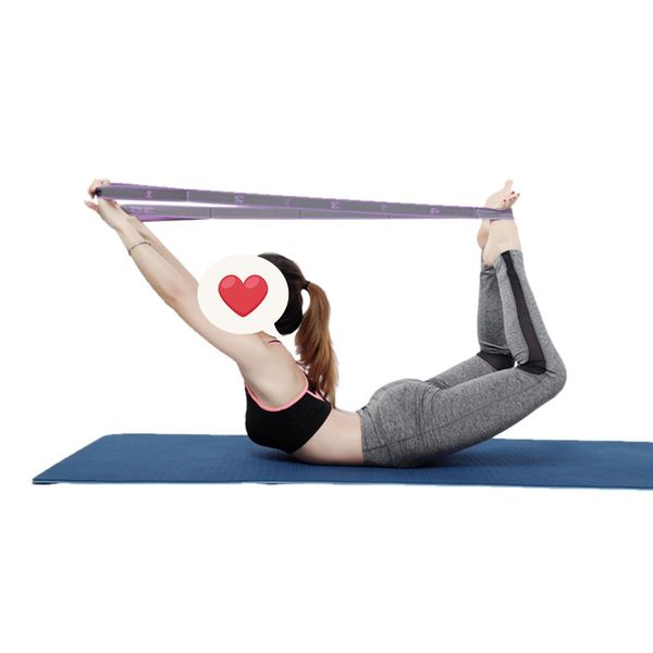 Banda Di Resistenza Di Fitness Di Yoga, Cintura Elastica Di Allungamento Di Fitness-image