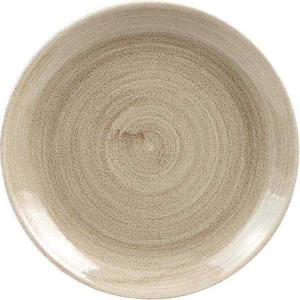 Piatto Churchill Stonecast Patina Antique Coupé, Taupe, 217 Mm, (12 Pezzi)-image