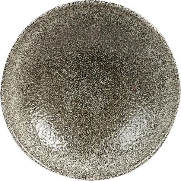 Churchill Studio Prints Piastra Coupé Raku, Rotonda, Nero Quarzo, 165 Mm, (12 Pezzi)-image