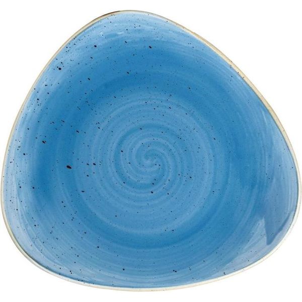 Piatto Triangolare Churchill Stonecast, Blu Fiordaliso, 197 Mm, (12 Pezzi)-image