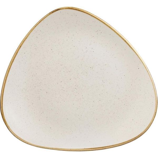 Piatto Triangolare Churchill Stonecast Bianco Orzo 305 Mm (6 Pezzi)-image