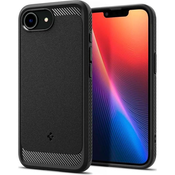 Spigen Spigen Custodia Rugged Armor (Magfit) Per Iphone 16E Nero Opaco-image