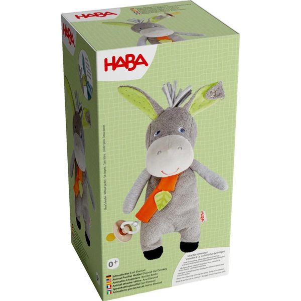 Haba Bambola Di Stoffa Unisex Con Ciuccio A Forma Di Asino Elwood - Asino Elwood - Altezza 26 Cm-image