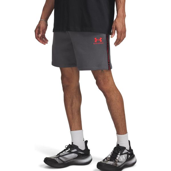 Under Armour Ua Icon Fleece Short Taping - Castlerock, Taglia:S-image
