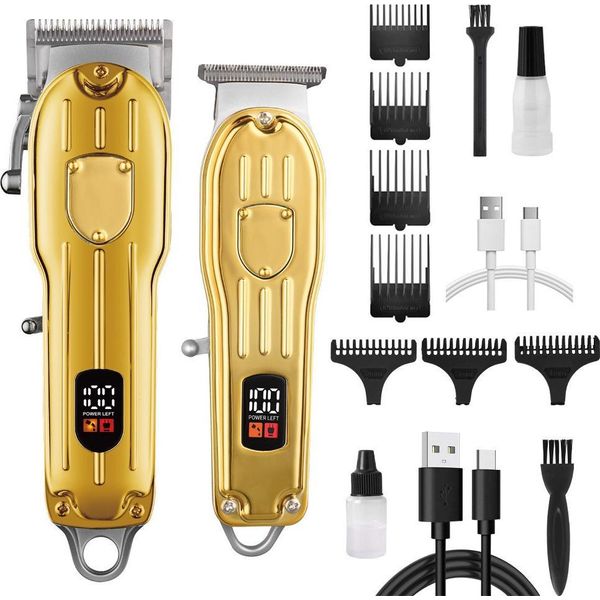 Inf Set Tagliacapelli Elettrico Professionale - Trimmer Ricaricabile Usb X2-image