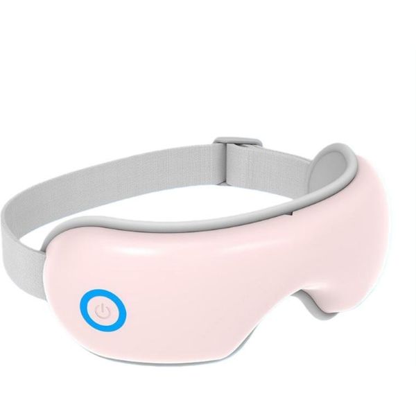 Inf Massaggiatore Occhi A Pressione, Vibrazione, Calore, Bluetooth E Musica Rosa-image