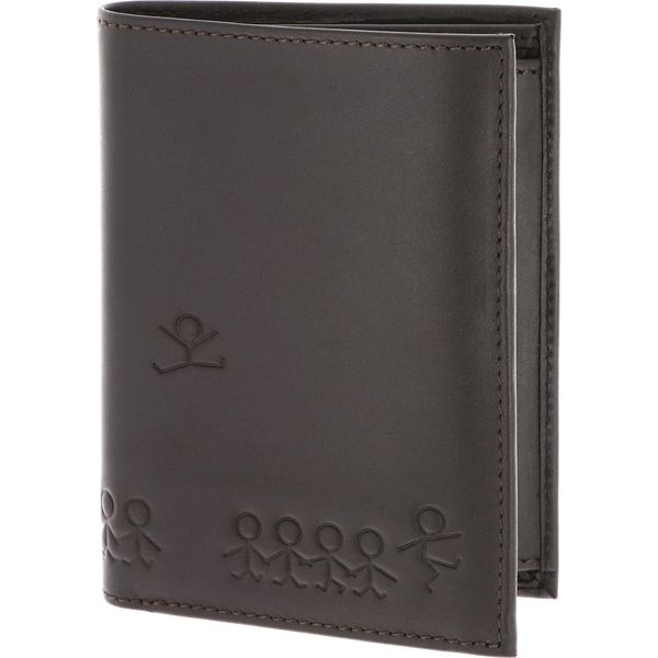 Oxmox Pelle Portafoglio Leather Rfid Protect KombiböRse Jumping Jack 2.0 Embossed Brown Marrone Scuro-image