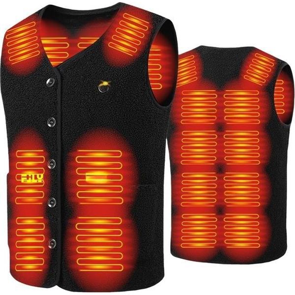 Inf Gilet Riscaldato Con Batteria 10000Mah - Gilet Elettrico Riscaldante Usb Xl-image