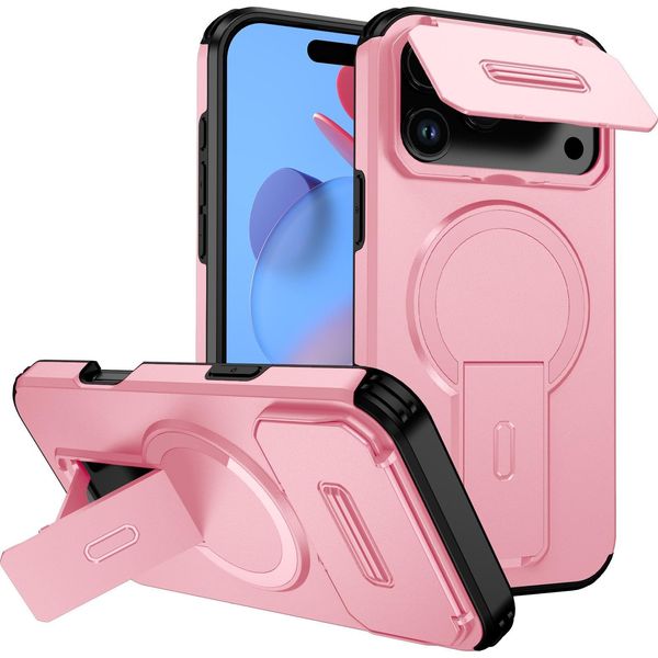 Inf Custodia Magnetica 2-In-1 Per Iphone 17 - Antiurto E Dissipazione Calore Rosa-image
