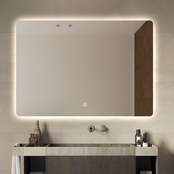 Specchio Da Bagno FenomÉ Con Illuminazione Led Integrata E Riscaldamento Dello Specchio - 70 × 120 Cm-image