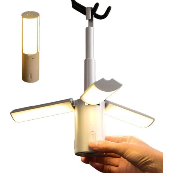 Inf Lanterna Da Campeggio Pieghevole Multifunzionale - Luce Led Portatile Per Tenda Con Batteria Da 2400Mah-image