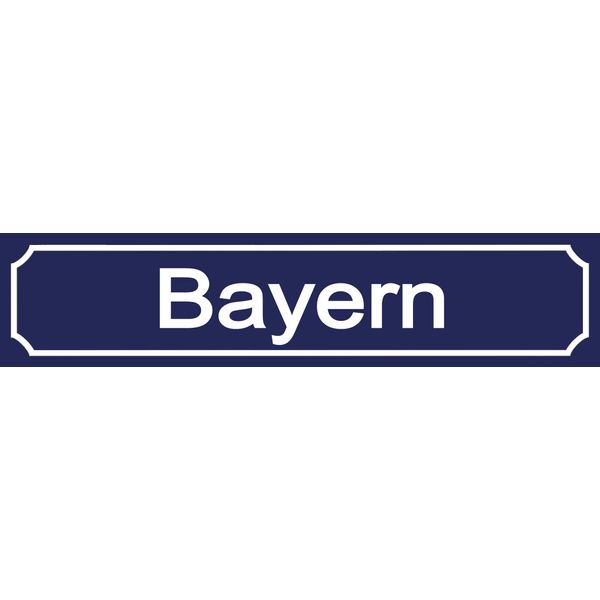 Vianmo Insegna In Legno 10X46 Cm Bandiera Bayern Wappen-image