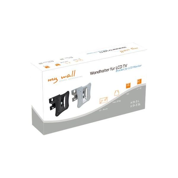 Supporto A Parete My Wall Per Tv Lcd Per Schermi Da 10" A 30"" (25 - 76 Cm), Carico Fino A 20 Kg"-image