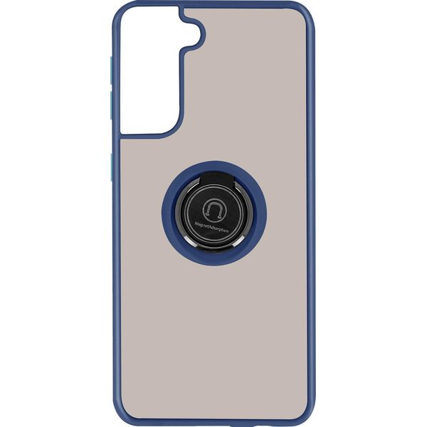 Avizar, Custodia Per Galaxy S21 Plus Anello Magnetico Finitura Opaca, Blu-image