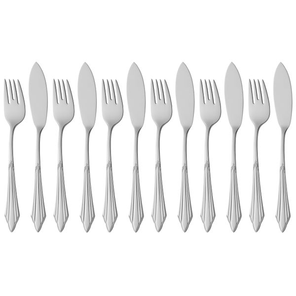 Wmf FäCher Fischbesteck-Set, 12-Teilig, Cromargan Protect® 3201112837-image