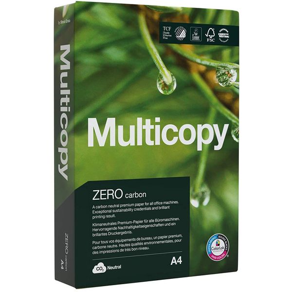 Multicopy 2100004938 Carta Multifunzione Zero - A4, 80 G/Mq, Bianco Brillante, 500 Fogli-image