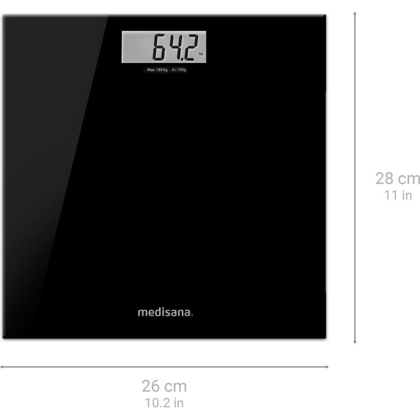 Medisana Ps 402 Bilancia Pesapersone Bilancia Pesapersone Fino A 180Kg | Bilancia Pesapersone Nera-image