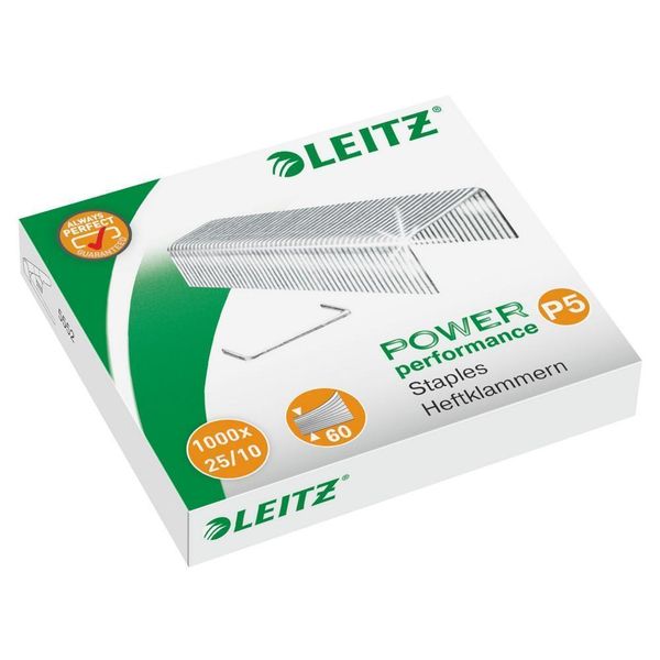 Leitz - Graffette Leitz 25/10 Zincate 1000Pz | Confezione Da 1000 Pezzi | 20 Pezzi-image