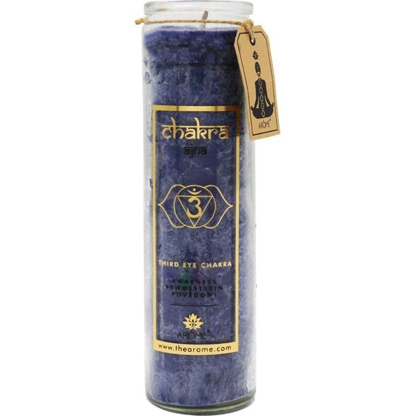 ArÔMe Candela Chakra, Profumo Di Brezza Marina, 320 G, Consapevolezza-image