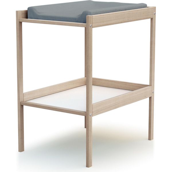 Webaby - Fasciatoio 1 Prateleira Legno - Faggio Grezzo - 54 X 74 X 88 Cm | Per Il Materasso 50X70 Cm Non Incus-image