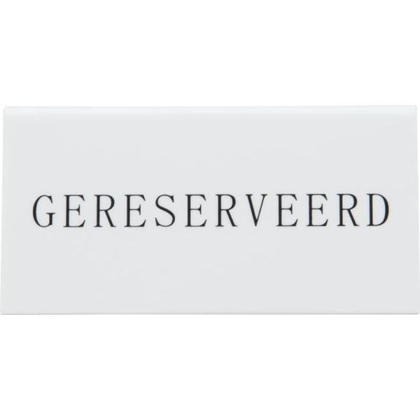Securit TN-RES-NL-WT Supporto Da Tavolo Securit Gereserveerd, Set Da 5-image