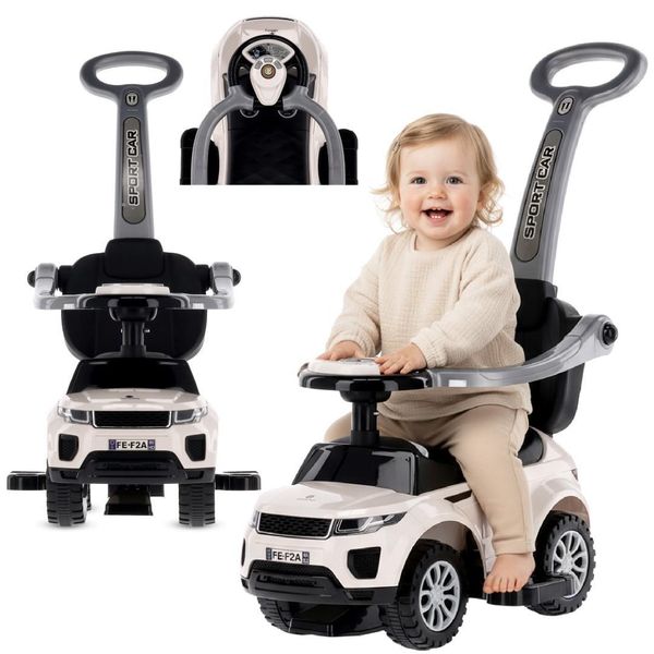 Auto Scorrevole Sport Car Suv Auto Scorrevole Giocattolo Da 1 Anno Bianco Sun Baby-image