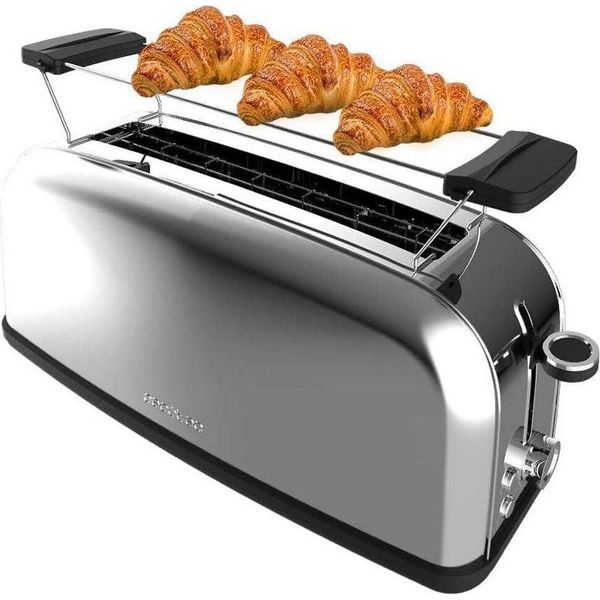 Cecotec Toastin´ Time 850 Inox Tostapane Lungo Silber Taglia Unica / Spina Ue 220V Silber Taglia Unica-image