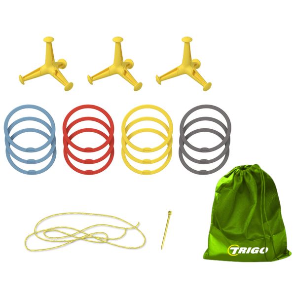Douplay Gioco Del Lancio Degli Anelli Trigo Per Bambini E Famiglia - Giochi All'aperto-image