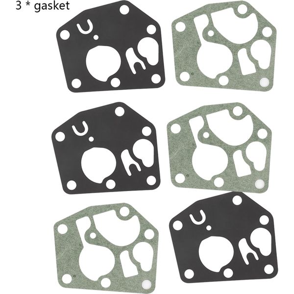 3 X Diaframma/Guarnizione Carburatore Briggs E Stratton 795083 495770-image