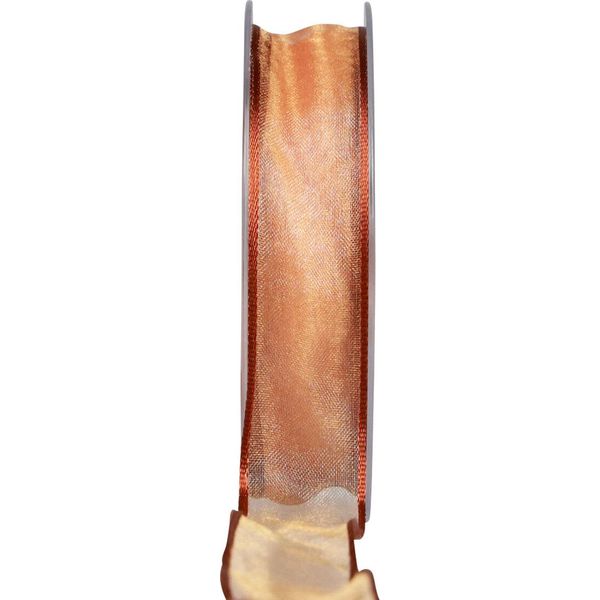Nastro Di Chiffon Nastro Di Organza Arancione 15 Mm X 20 M Nastro Regalo-image