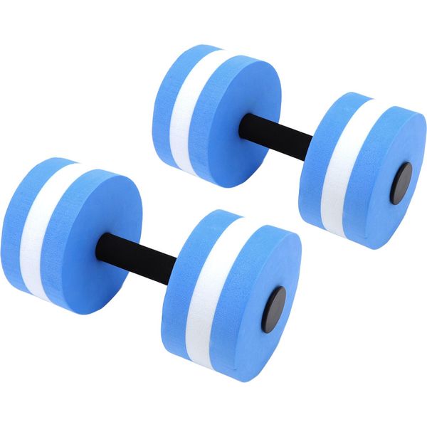 2 Pezzi Manubrio Da Nuoto In Acqua Eva, Esercizio Yoga, Manubrio In Schiuma D'acqua, Attrezzatura Fitness Per Uomini, Donne, Bambini, Blu-image