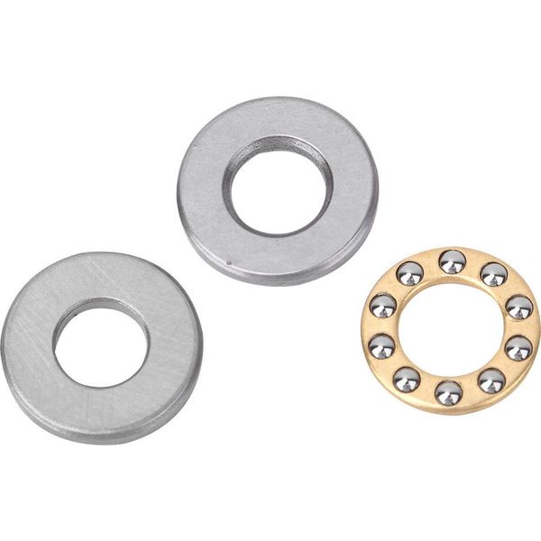 10 Cuscinetti Assiali A Sfere, Cuscinetti Miniaturizzati Ad Alta Precisione In Acciaio Piatto (F12-21M 12 X 21 X 5 Mm)-image