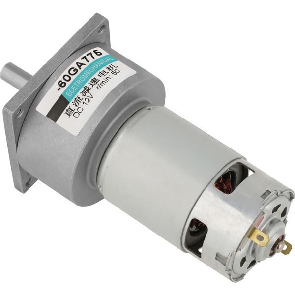 Motoriduttore Metallico Micro Cc Da 35 W, Velocità Regolabile In Senso Orario/Antiorario (12 V, 50 Giri/Min.)-image