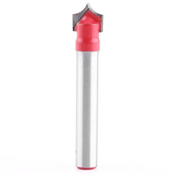 6 Mm Gambo 3D Cnc Incisione V Scanalatura Ago Punta Router Bit Lavorazione Del Legno Strumento Di Intaglio (8 Mm)-image