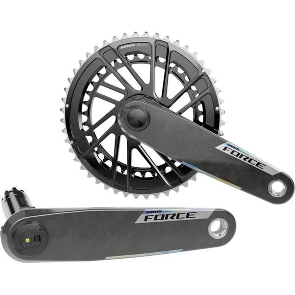 Guarnitura Sram Force Axs E1 Dub Filettata Con Power Meter Argento 170 Mm / 50-37T Argento 170 Mm-image