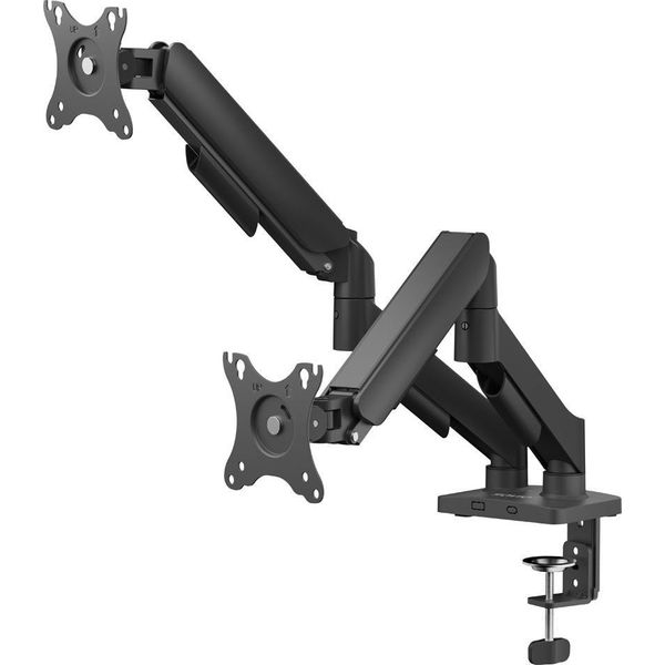 Savio UM-04 Dual Desk Mount For Monitors 17″ – 32″. 2× 2–9 Kg. With Gas Spring-image