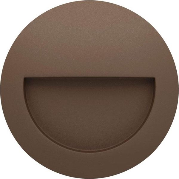 Beneito & Faure - Luce Da Incasso Segnapasso Led Mis R Wall 3W - Segnapasso Da Parete Rotondo IP65 Switch 2700K/3200K/4000K - Corten-image