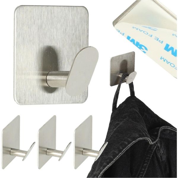 Ganci Da Bagno In Argento, 4 Pezzi.-image